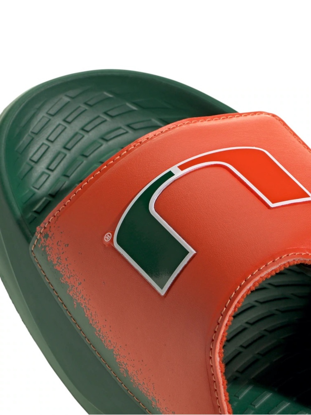 Miami Hurricanes adidas ih7117 Lightblaze Slide Sandals - Green